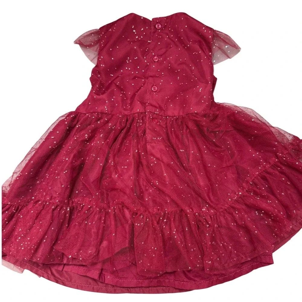 Just One You‎ Girls Dress 18M Red/ Burgundy Sparkle Tulle Party Holiday Cute